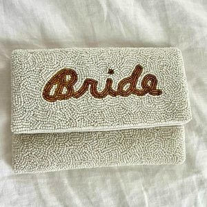 Bride beaded clutch